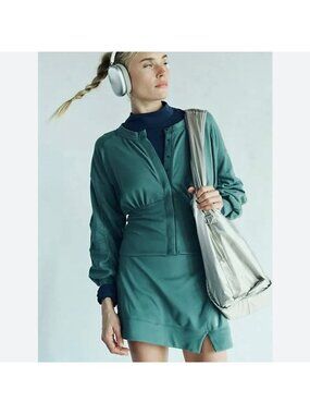 Free People Movement Guiding Light Skort Set XS Green Soft Athleisure Outdoor